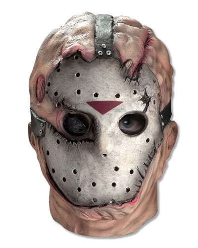 Halloween Scary Skull Joker Jason Mask Friday the 13th Double Layer Mask  Latex