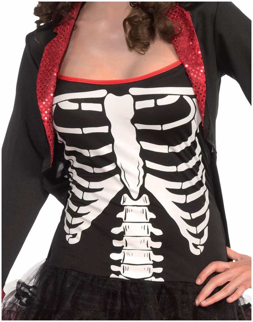 Ms. Bone Jangles Adult Skeleton Costume - Screamers Costumes