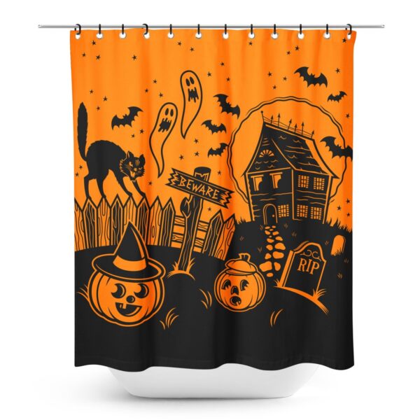 Haunted House Shower Curtain - Screamers Costumes