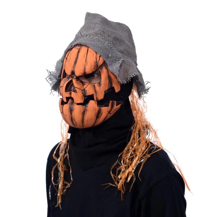 Smashing Jack Adult Latex Pumpkin Mask - Screamers Costumes