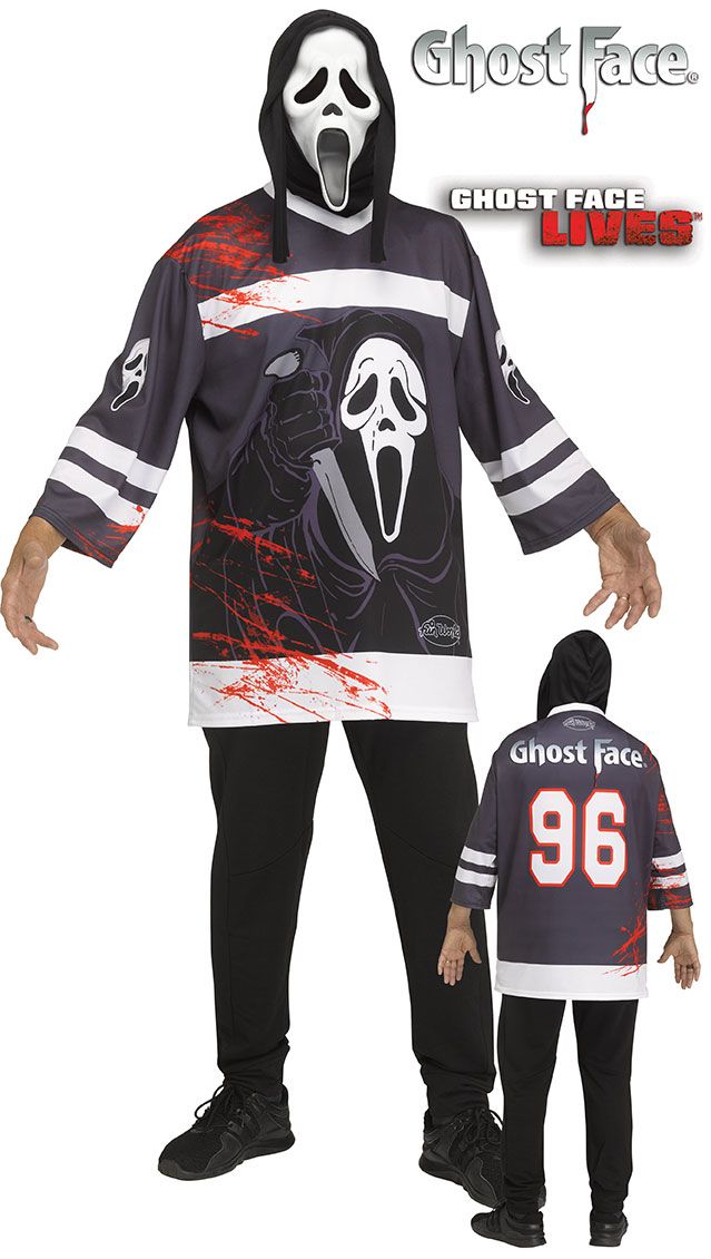 Geeky Jerseys - What's your favorite scary movie? #Ghostfaces now available  at  #horror #scream #ghostface #hockeyjersey  #halloween