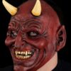 The Devil Adult Latex Front Face Mask - Screamers Costumes