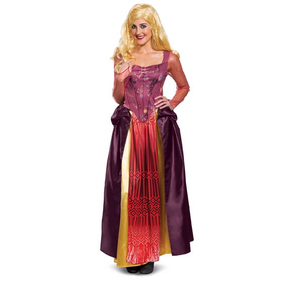 Sarah Sanderson Deluxe Costume for Women Disney's Hocus Pocus - Screamers  Costumes