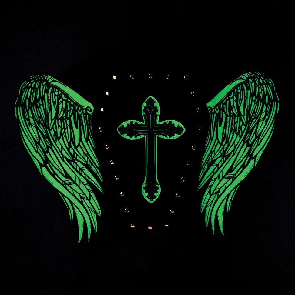 Glow in the Dark Coffin Bag w/ Angel Wings - Screamers Costumes
